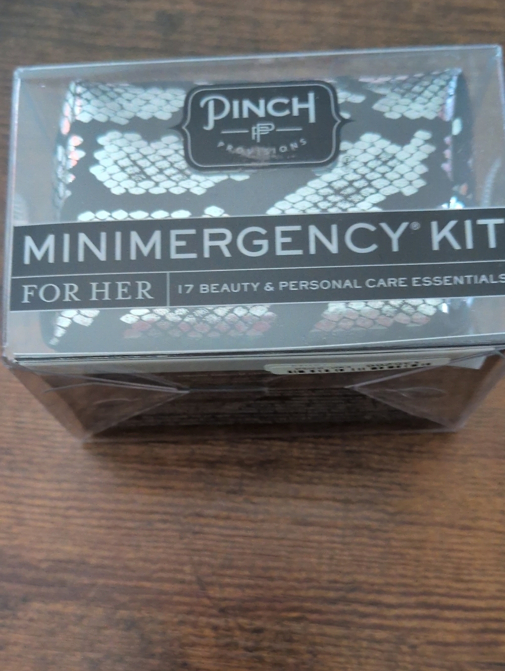 Pinch Mini Emergency Kit -For Her Silver Snakeskin17 Beauty & Personal Care